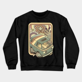 Vintage Customized Van Sepia Crewneck Sweatshirt